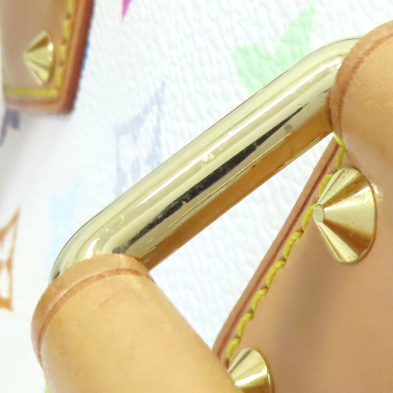 白彩 PVC塗層帆布 Alma 村上隆 手提包【LOUIS VUITTON LV 路易威登】 M92647-11