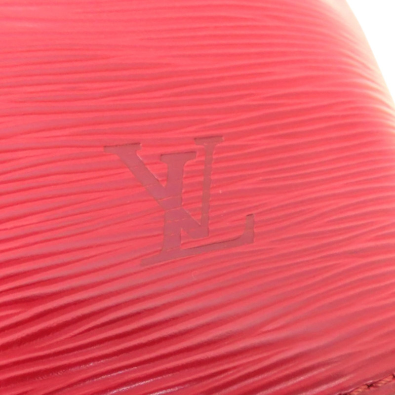 紅色 EPI 水波紋 牛皮 Petit Noe 水桶包 肩背包【LOUIS VUITTON LV 路易威登】 M59017-3