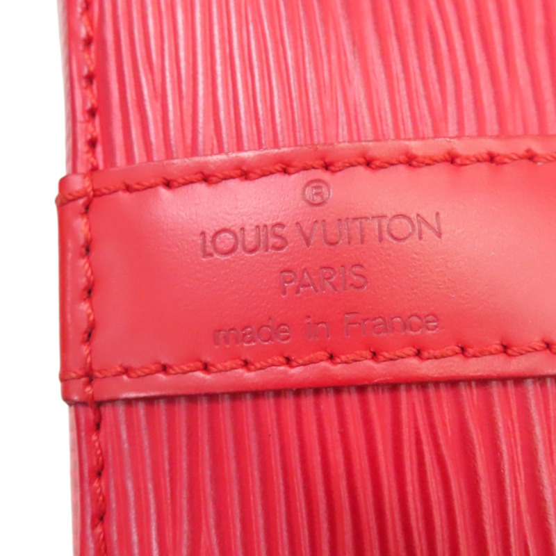 紅色 EPI 水波紋 牛皮 Petit Noe 水桶包 肩背包【LOUIS VUITTON LV 路易威登】 M59017-4