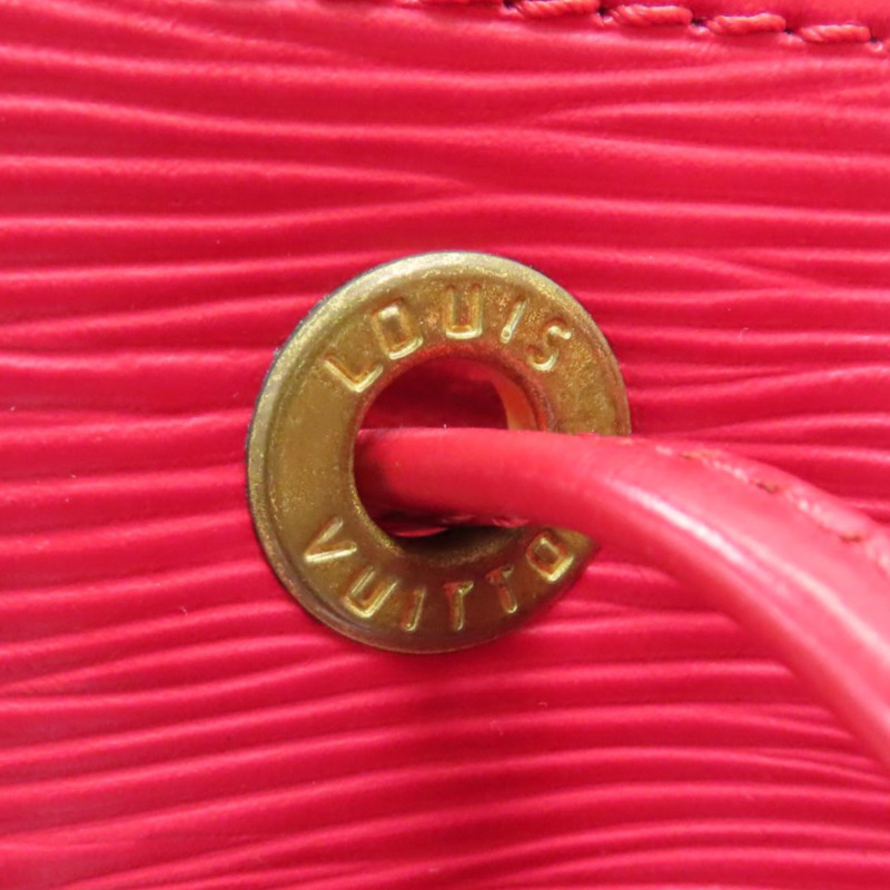 紅色 EPI 水波紋 牛皮 Petit Noe 水桶包 肩背包【LOUIS VUITTON LV 路易威登】 M59017-6