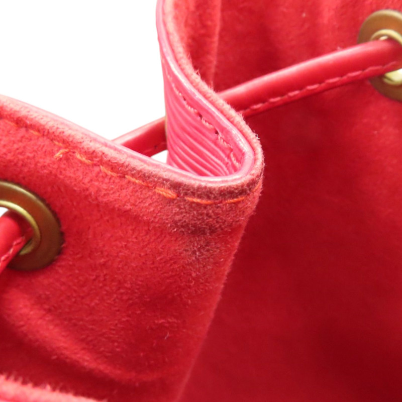 紅色 EPI 水波紋 牛皮 Petit Noe 水桶包 肩背包【LOUIS VUITTON LV 路易威登】 M59017-14