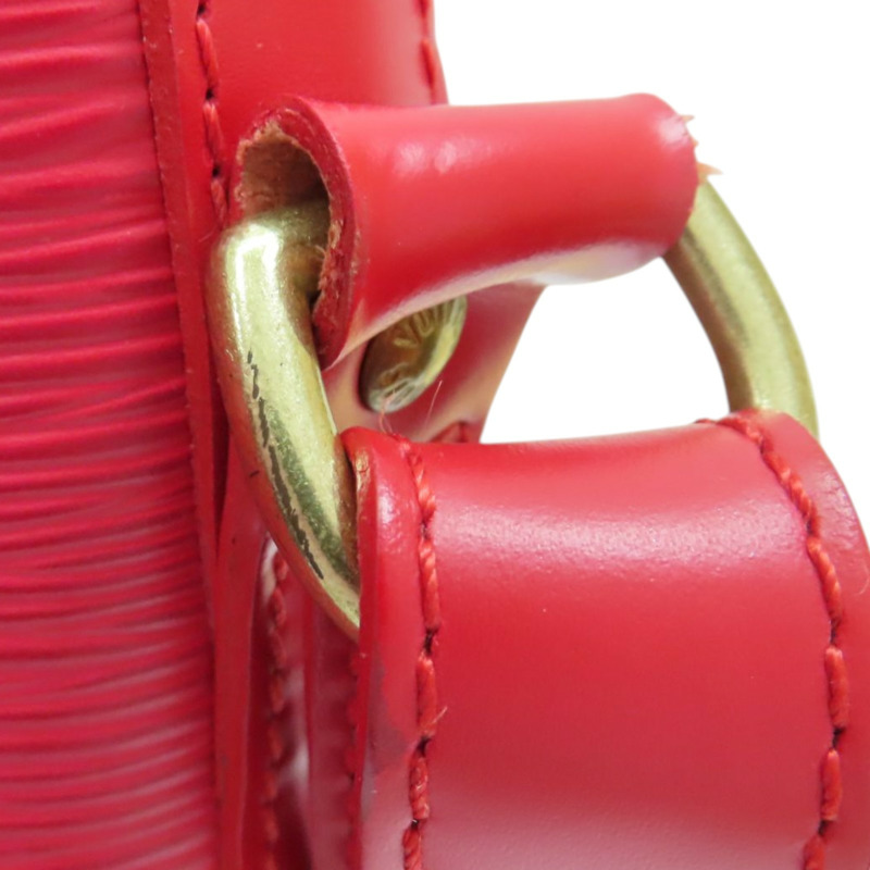 紅色 EPI 水波紋 牛皮 Petit Noe 水桶包 肩背包【LOUIS VUITTON LV 路易威登】 M59017-15