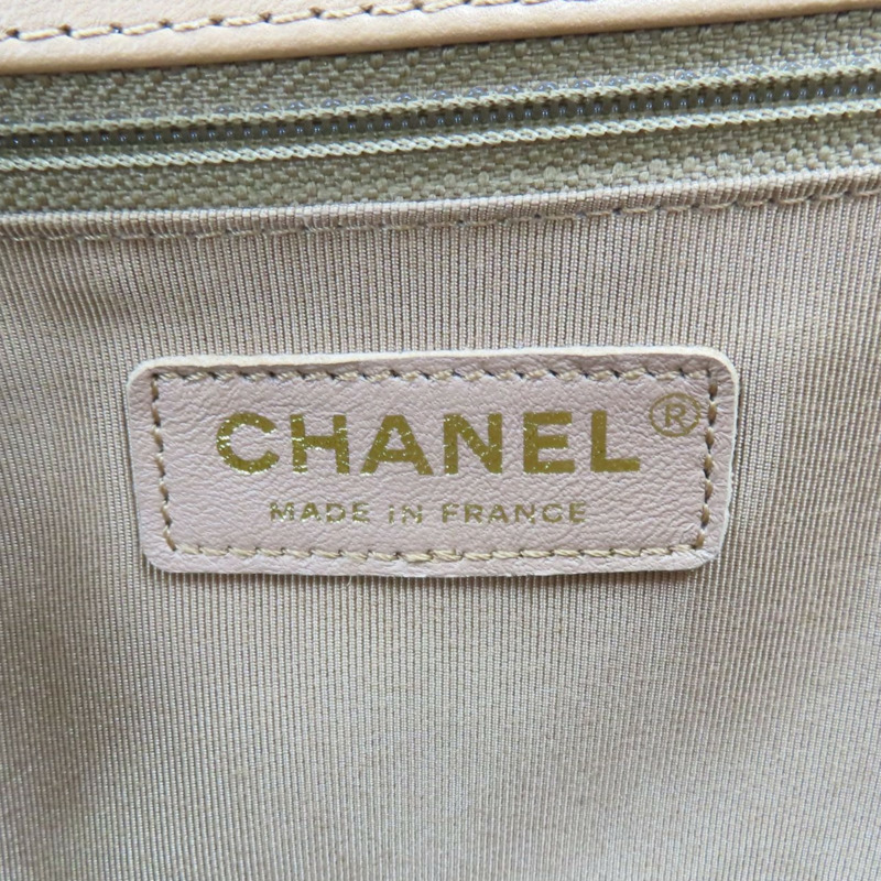 奶茶色 菱格紋 羊皮 BOY 28 鍊帶肩背包 金釦【CHANEL 香奈兒】 A92193-4