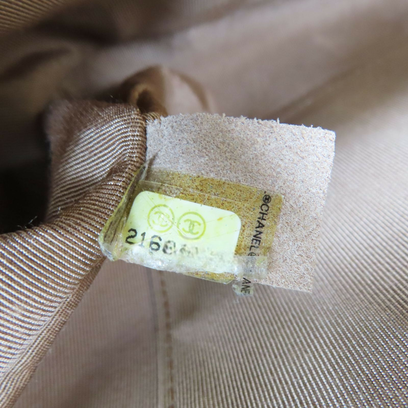 奶茶色 菱格紋 羊皮 BOY 28 鍊帶肩背包 金釦【CHANEL 香奈兒】 A92193-5