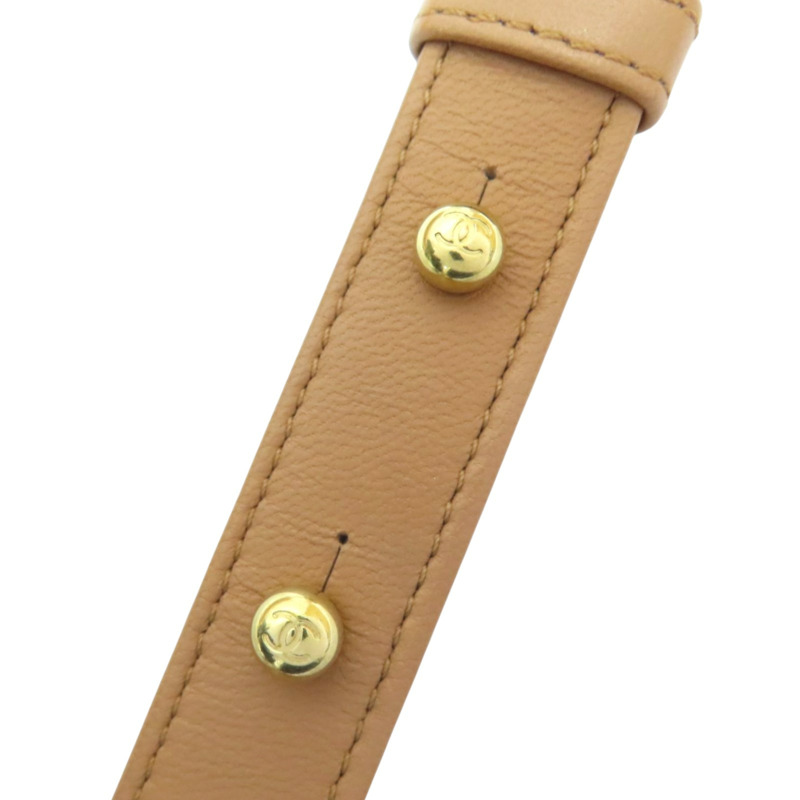 奶茶色 菱格紋 羊皮 BOY 28 鍊帶肩背包 金釦【CHANEL 香奈兒】 A92193-9