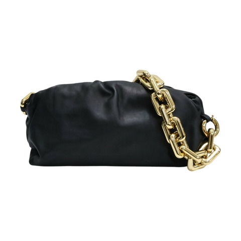 黑色 羊皮 The Chain Pouch 肩背包【BOTTEGA VENETA BV 寶緹嘉】 690831
