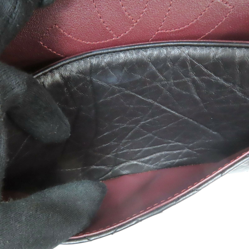 黑色 菱格紋 牛皮 2.55 口蓋包 肩背包 銀釦【CHANEL 香奈兒】 A37586-3