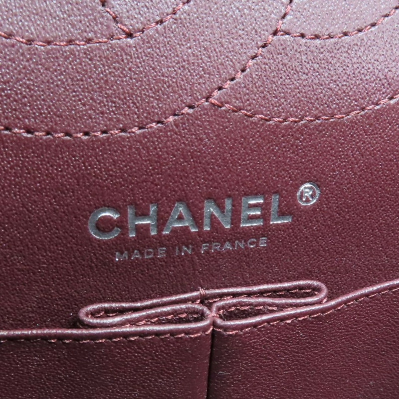 黑色 菱格紋 牛皮 2.55 口蓋包 肩背包 銀釦【CHANEL 香奈兒】 A37586-4