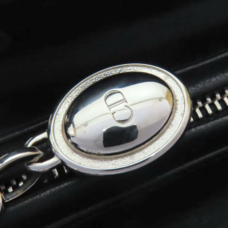 黑色 籐格紋 羊皮 Lady Dior 中型包 兩用包【Dior 迪奧】-6