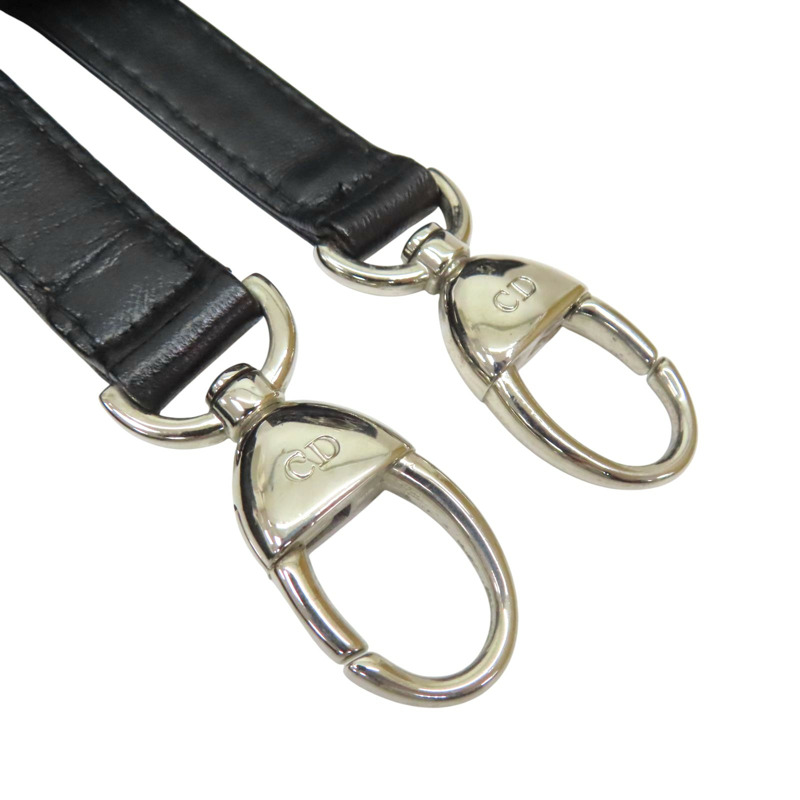 黑色 籐格紋 羊皮 Lady Dior 中型包 兩用包【Dior 迪奧】-7