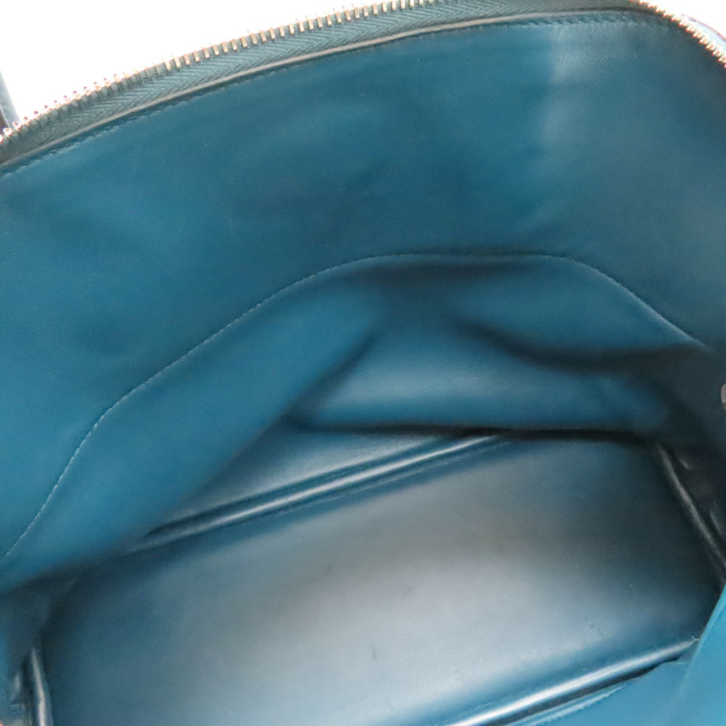 異域藍 Clemence牛皮 Bolide 31 柏莉包 兩用包 T刻 銀扣【HERMES 愛馬仕】-3