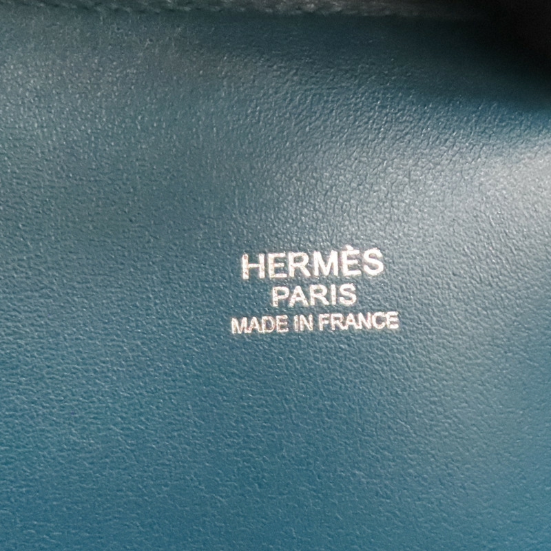 異域藍 Clemence牛皮 Bolide 31 柏莉包 兩用包 T刻 銀扣【HERMES 愛馬仕】-4