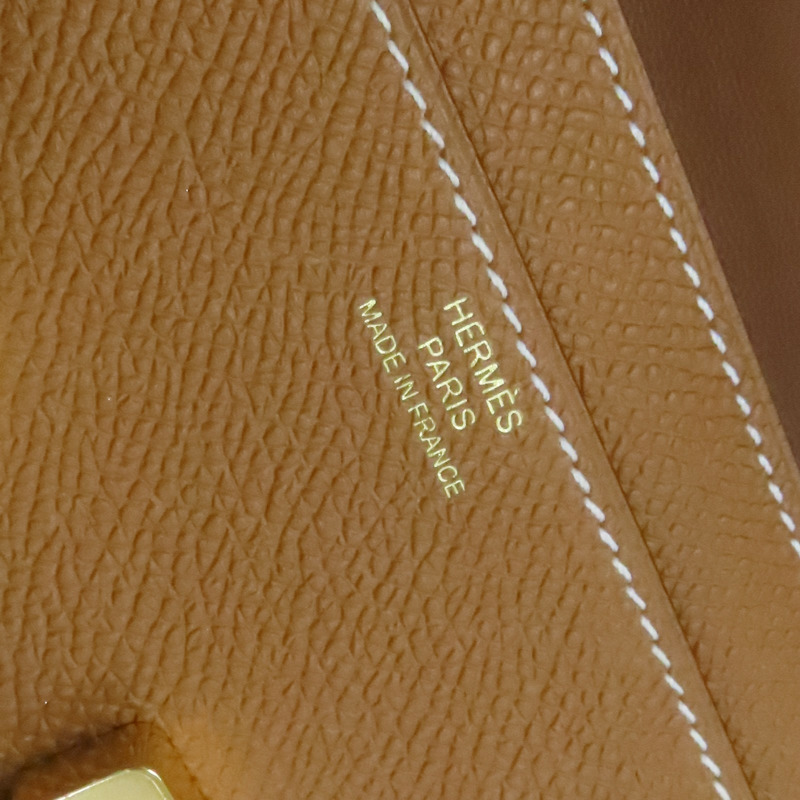 金棕色 Epsom牛皮 Constance To Go Wallet 肩背包 Y刻 金釦【HERMES 愛馬仕】 H080126CC37-4
