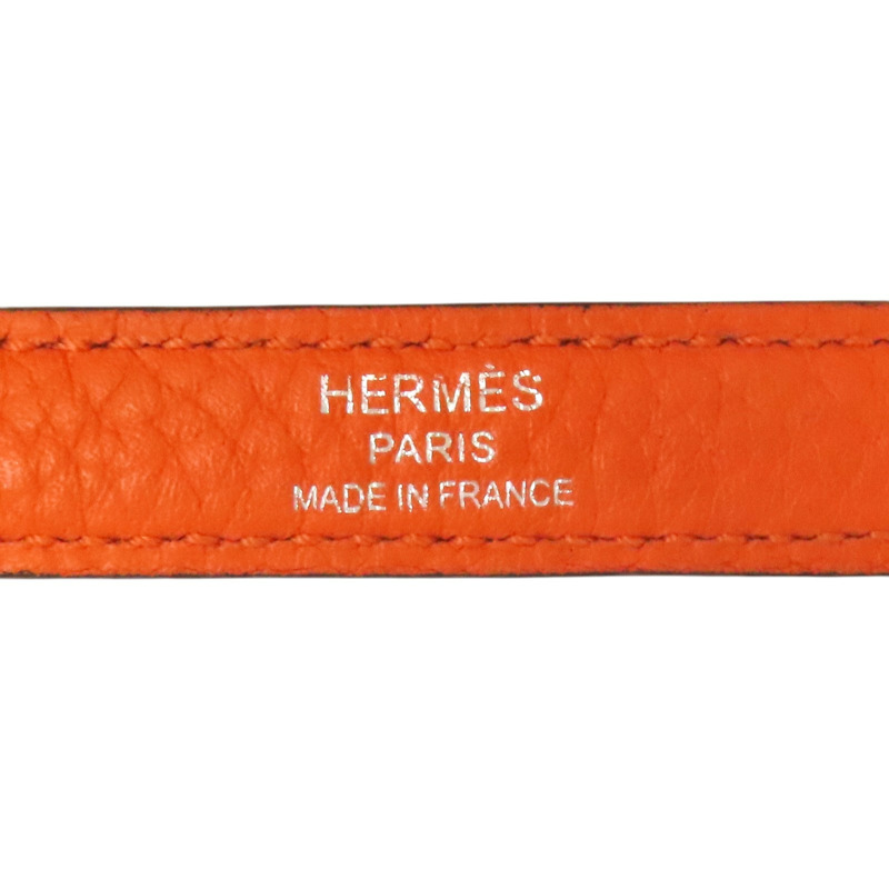 馬仕橘 Clemence牛皮 Bolide 31 柏莉包 兩用包 T刻 銀釦【HERMES 愛馬仕】 T刻/93色/PHW-5