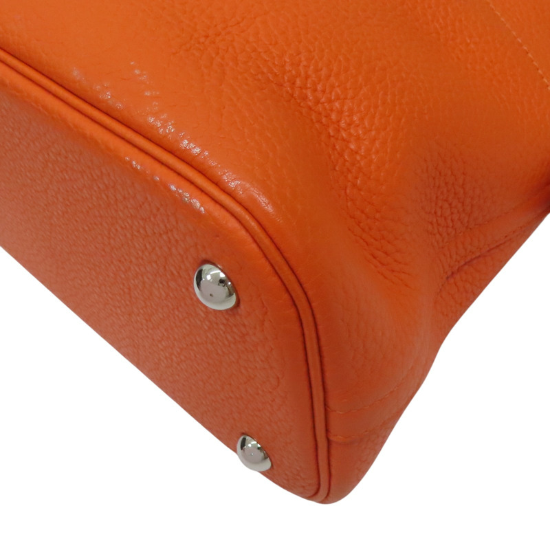 馬仕橘 Clemence牛皮 Bolide 31 柏莉包 兩用包 T刻 銀釦【HERMES 愛馬仕】 T刻/93色/PHW-14