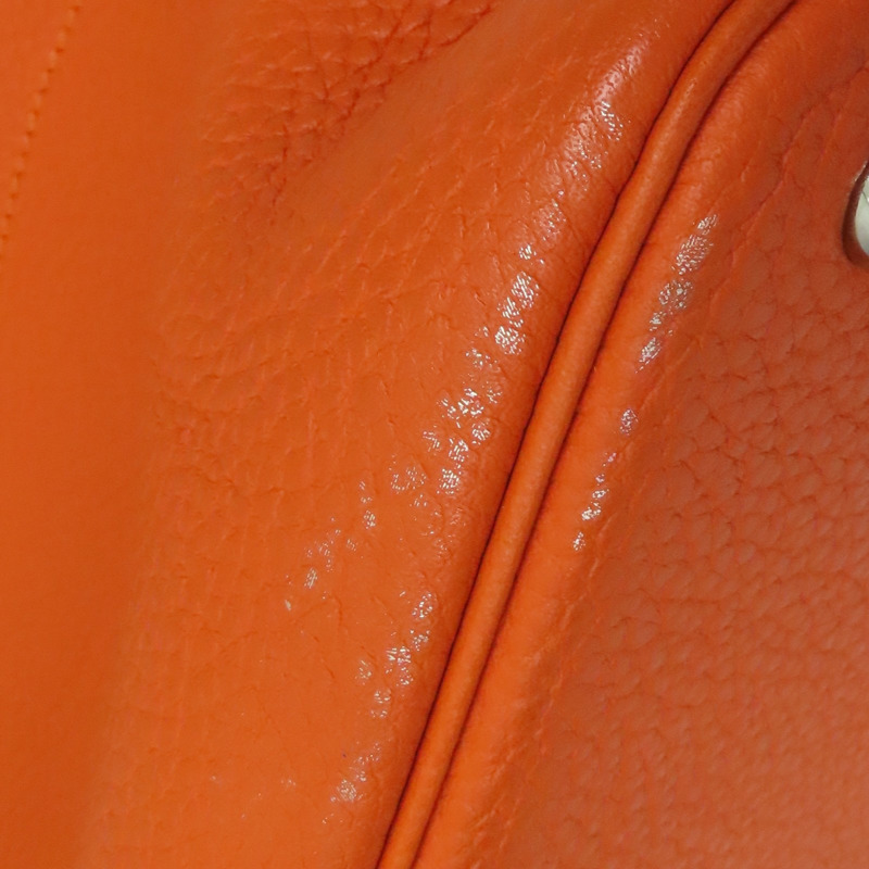 馬仕橘 Clemence牛皮 Bolide 31 柏莉包 兩用包 T刻 銀釦【HERMES 愛馬仕】 T刻/93色/PHW-16