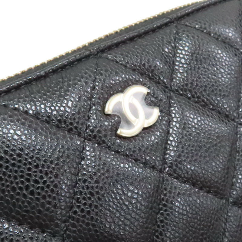 黑色 菱格紋 荔枝牛皮 貝殼包 鍊帶肩背包 金釦【CHANEL 香奈兒】 AP4016-5