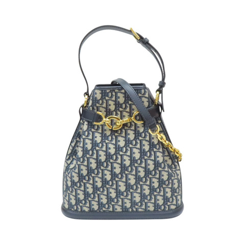 藍色 Oblique 緹花帆布 C'est Dior 中型 水桶包 兩用包【Dior 迪奧 】 M2271UTZQ