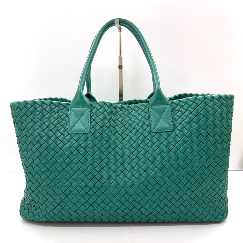 BOTTEGA VENETA 綠色INTRECCIATO CABAS MM 手提包-0