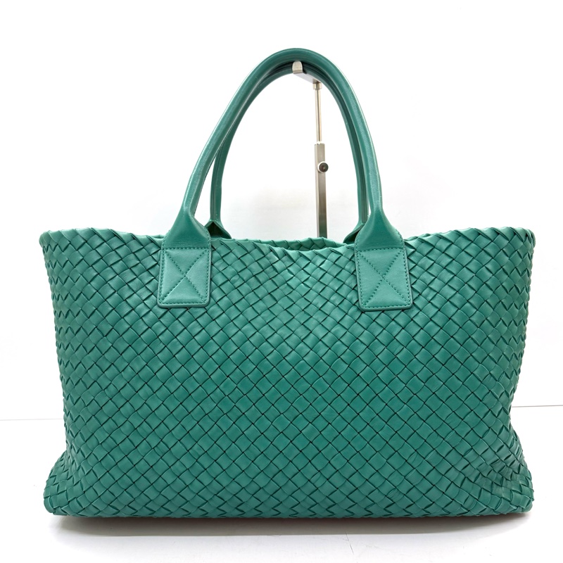 BOTTEGA VENETA 綠色INTRECCIATO CABAS MM 手提包-1