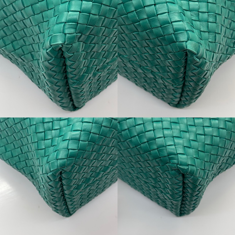 BOTTEGA VENETA 綠色INTRECCIATO CABAS MM 手提包-4