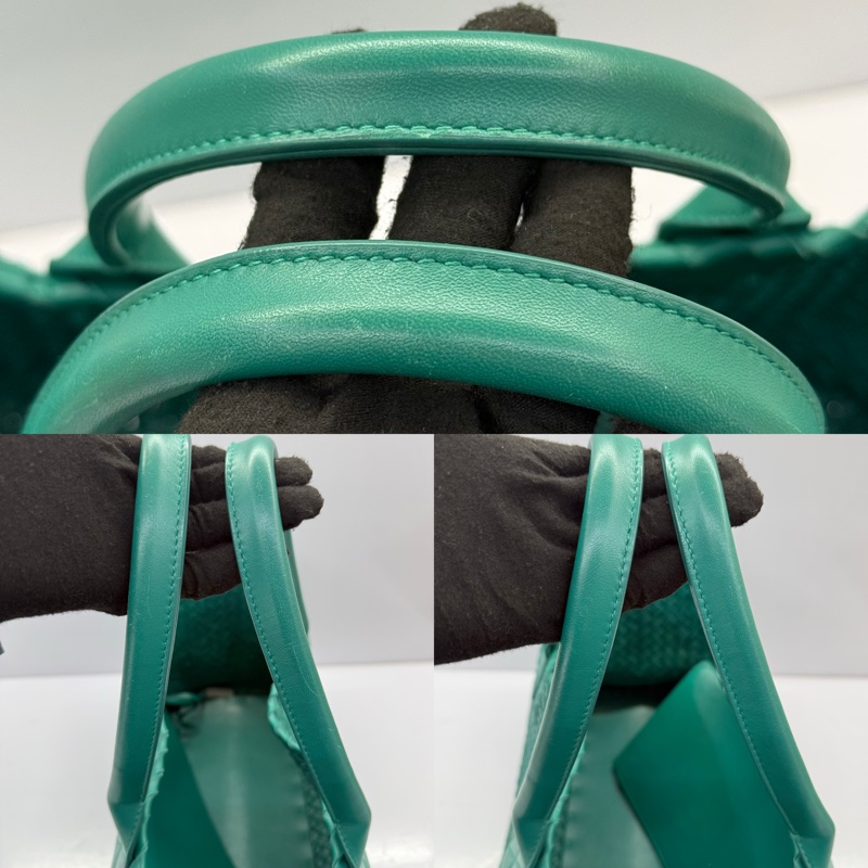 BOTTEGA VENETA 綠色INTRECCIATO CABAS MM 手提包-5