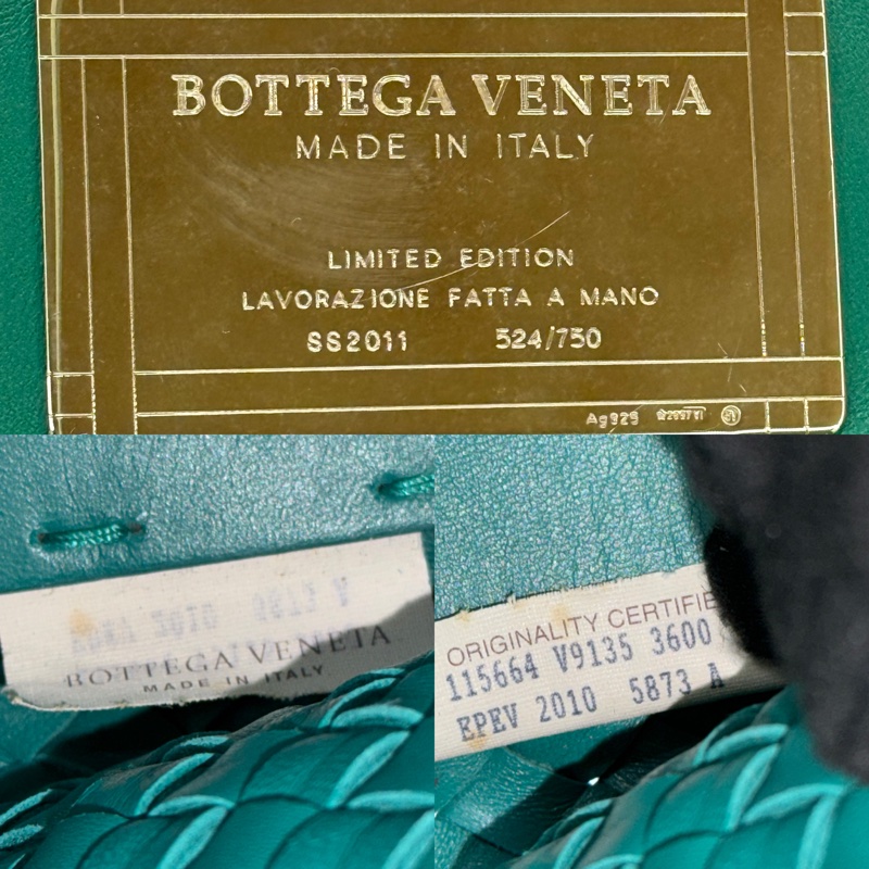 BOTTEGA VENETA 綠色INTRECCIATO CABAS MM 手提包-7