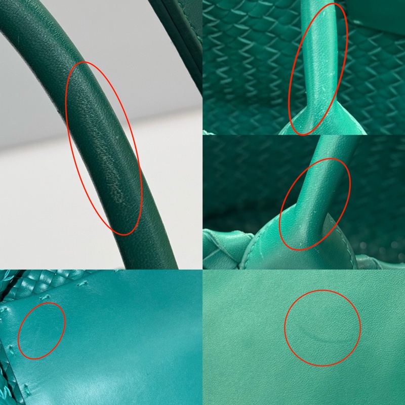 BOTTEGA VENETA 綠色INTRECCIATO CABAS MM 手提包-8