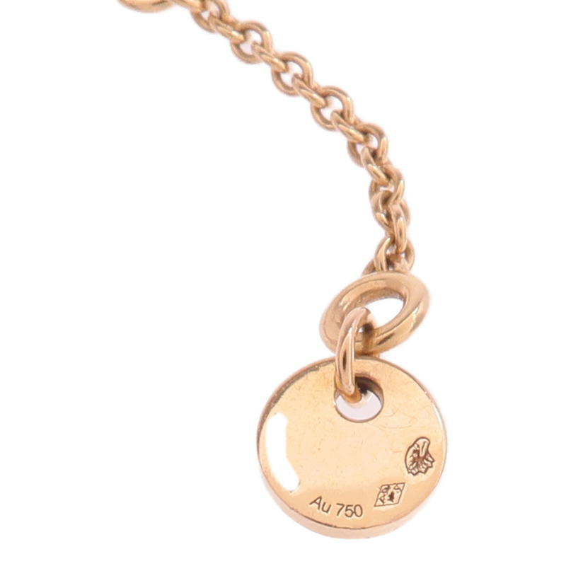 HERMES 18K玫瑰金Constance Necklace黑玉項鍊-7