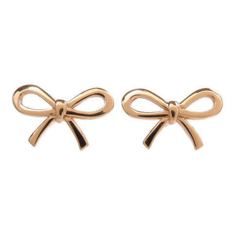 TIFFANY＆CO 18K黃金Bow Earring耳環