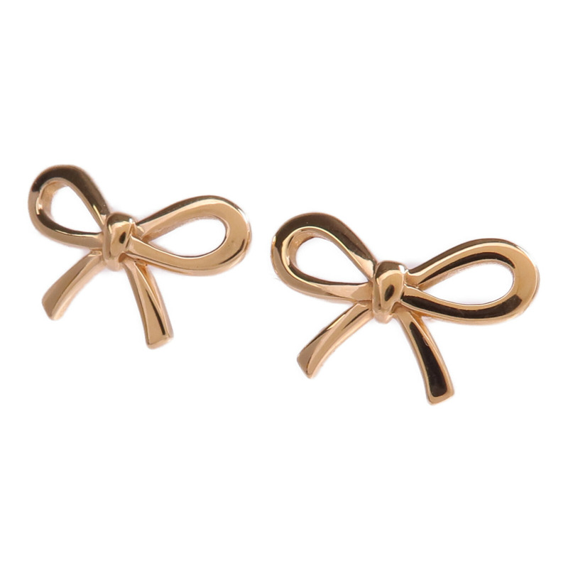 TIFFANY＆CO 18K黃金Bow Earring耳環-1