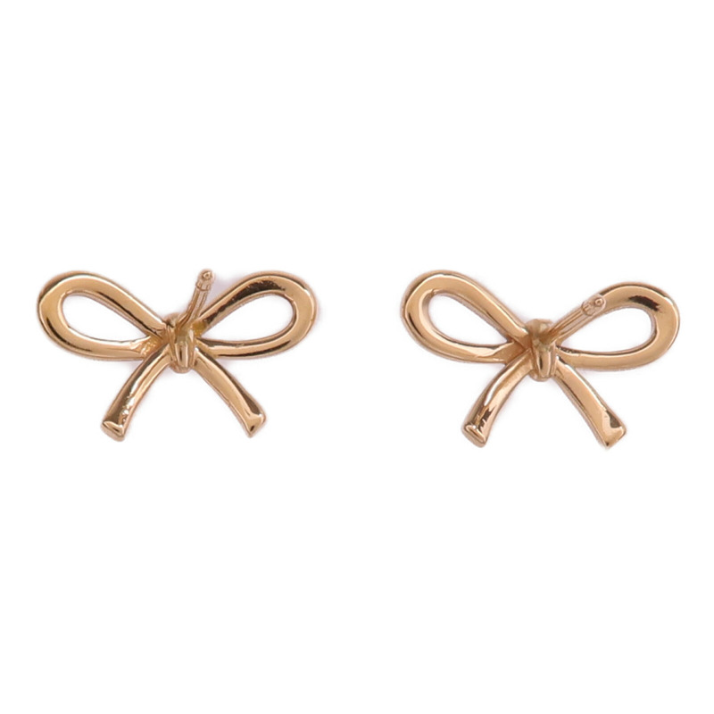 TIFFANY＆CO 18K黃金Bow Earring耳環-2