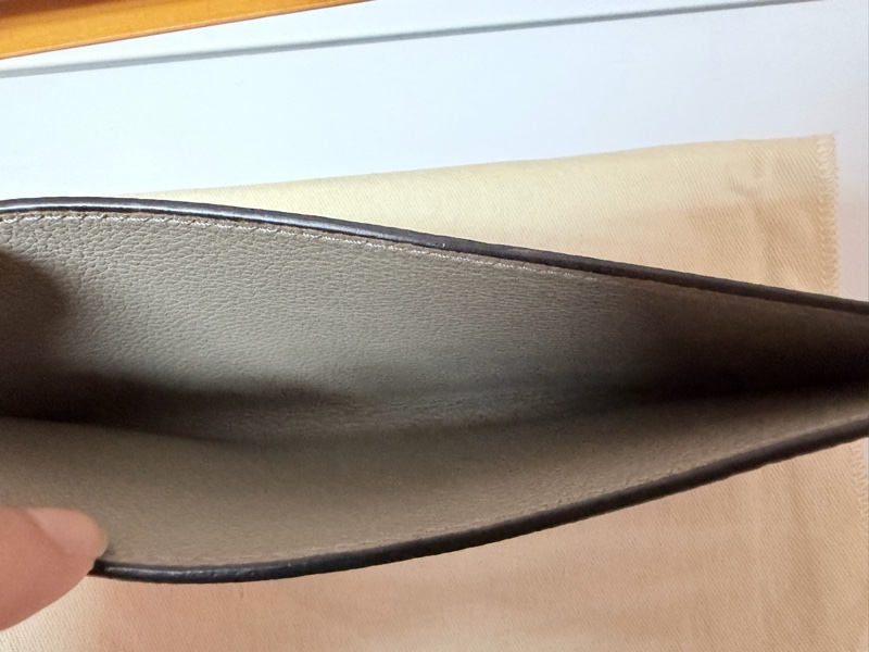 LV 路易威登 真品＊M82610 Félicie Pochette 斑鳩灰色皮革壓花紋 WOC三合一 金鏈斜背包-32