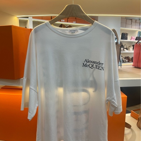 麥昆/Alexander McQueen Exploded標誌T恤 7棉