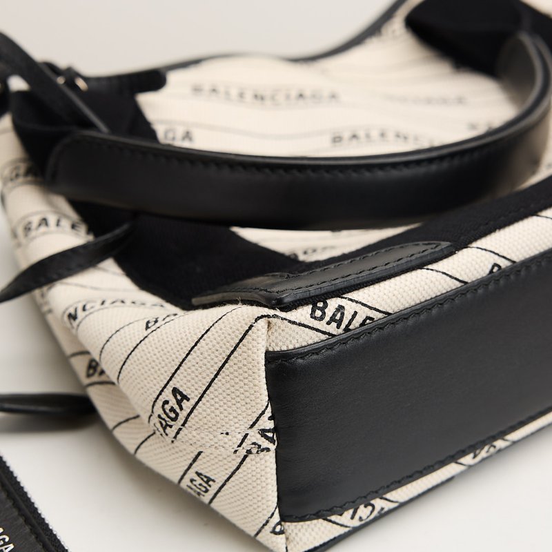 二手Balenciaga Navy cabas xs帆布包-4