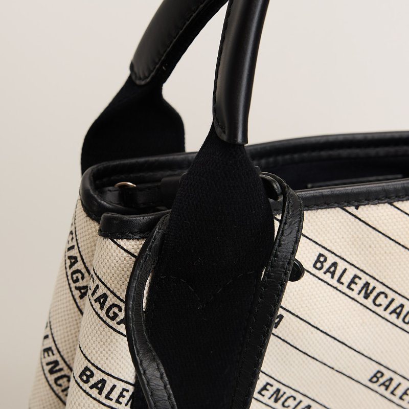 二手Balenciaga Navy cabas xs帆布包-9