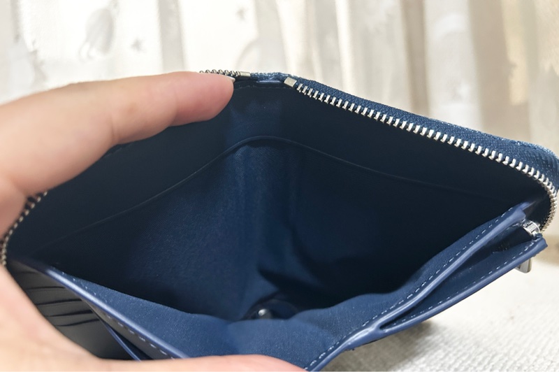 COACH 絎縫牛仔布拉鍊中夾-7