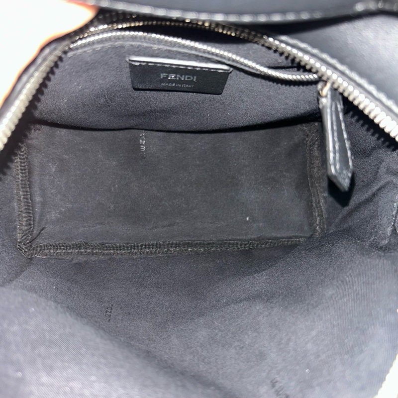 Fendi 芬迪雙肩背包小惡魔背包皮質包-6