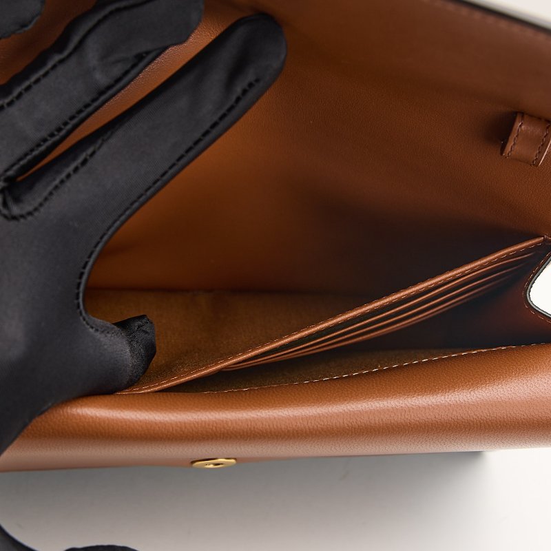 二手Celine woc老花信封包/棕色-28