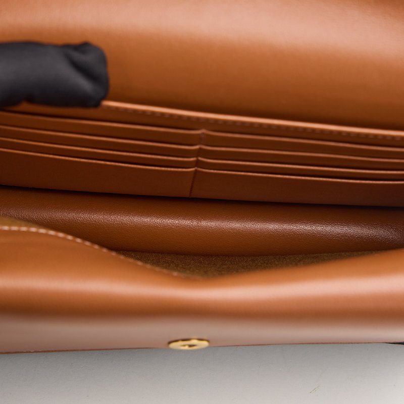 二手Celine woc老花信封包/棕色-30