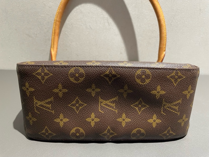 Louis Vuitton老花looping 中號鏈拉版 原皮 尺寸：24*21cm-5