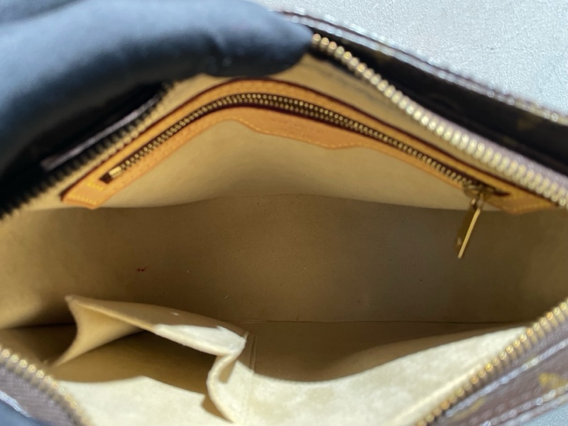 Louis Vuitton老花looping 中號鏈拉版 原皮 尺寸：24*21cm-8