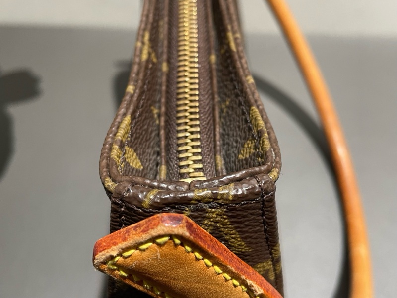 Louis Vuitton老花looping 中號鏈拉版 原皮 尺寸：24*21cm-13