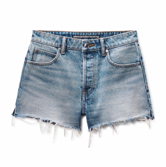 Alexander Wang 女士 做舊Logo口袋短褲25 26 27 28碼-4