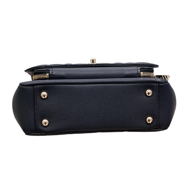 CHANEL 香奈兒 BUSINESS AFFINITY FLAP BAG 郵差翻蓋包 牛皮 黑色 淺金釦-4