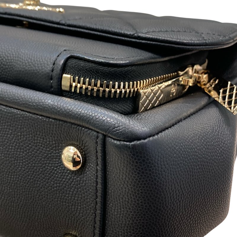 CHANEL 香奈兒 BUSINESS AFFINITY FLAP BAG 郵差翻蓋包 牛皮 黑色 淺金釦-7