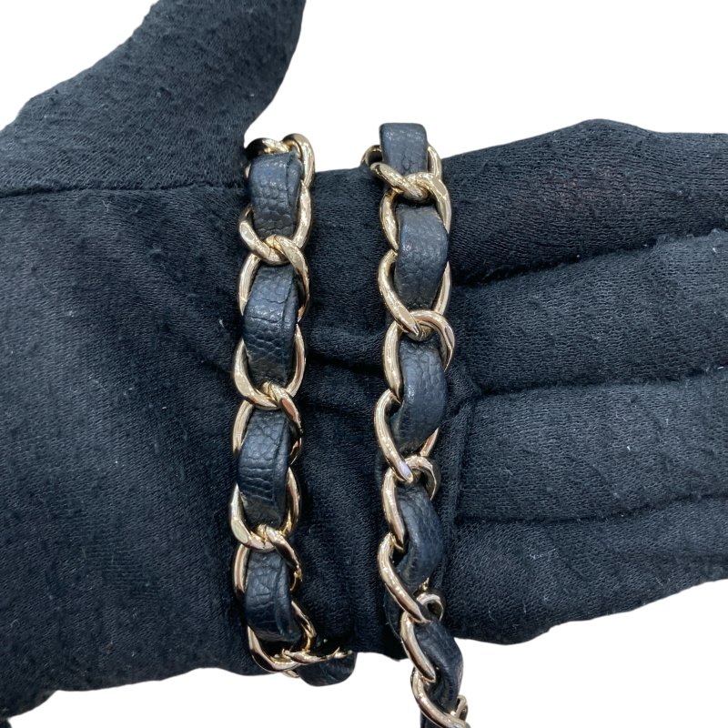 CHANEL 香奈兒 BUSINESS AFFINITY FLAP BAG 郵差翻蓋包 牛皮 黑色 淺金釦-11