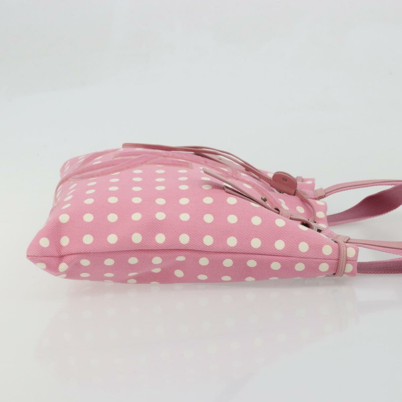 【日本直送】SAINT LAURENT Kahala 手提包 帆布 粉紅色 銀色 123435 正品 YKZ1106V-2