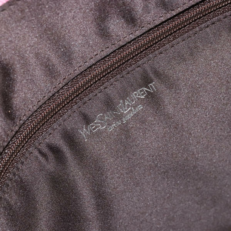 【日本直送】SAINT LAURENT Kahala 手提包 帆布 粉紅色 銀色 123435 正品 YKZ1106V-18