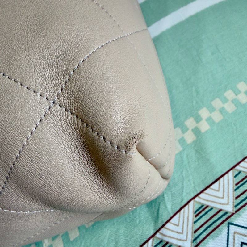 Chanel 25P Hobo Beige 肩背流浪包 米色/奶茶色-10